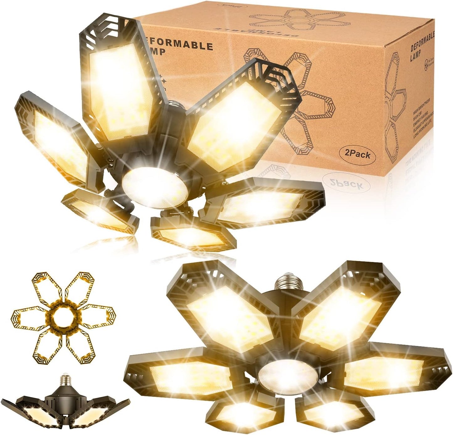 Fimilo 150W LED Garage Light 2 Pack