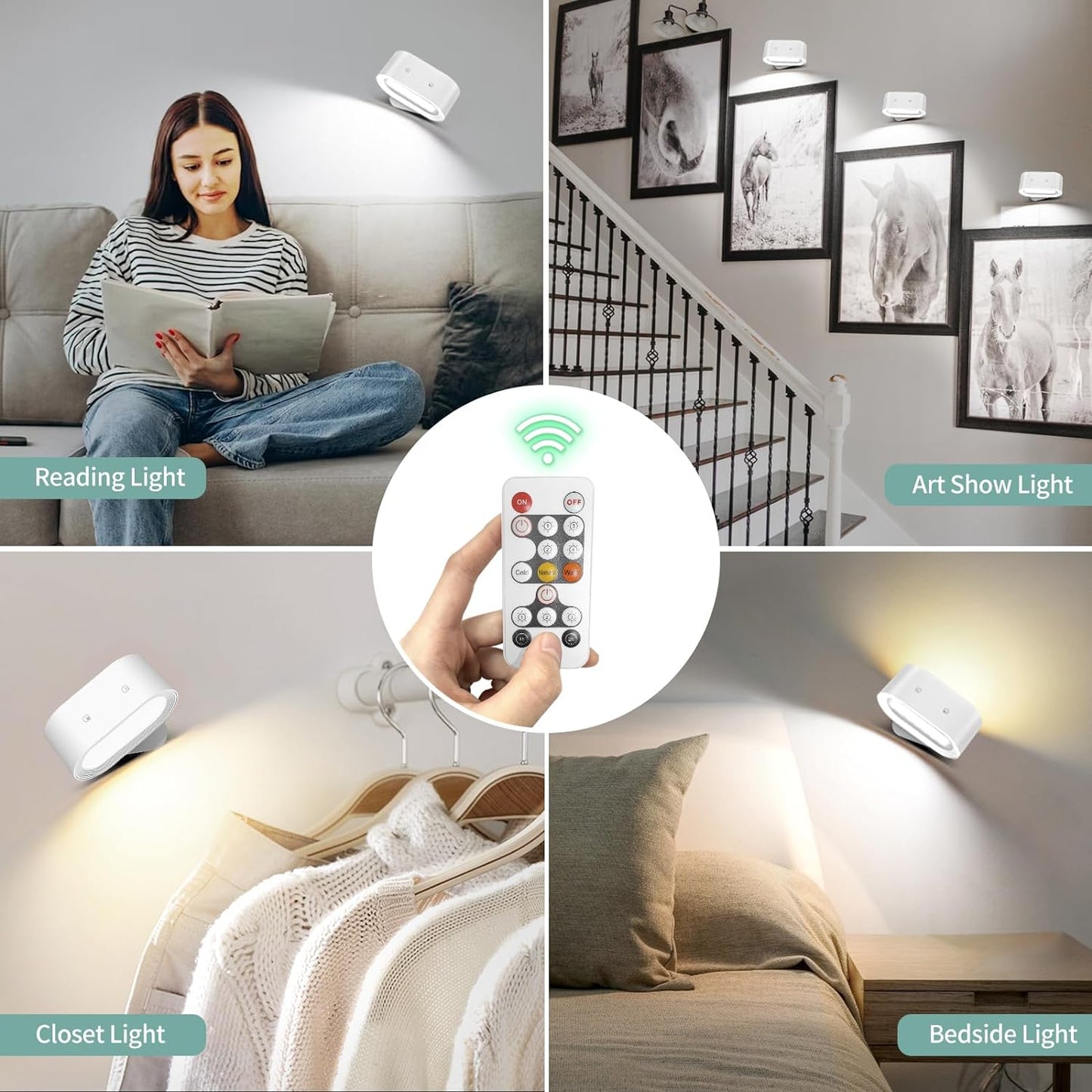 Fimilo Battery Operated Wall Lights