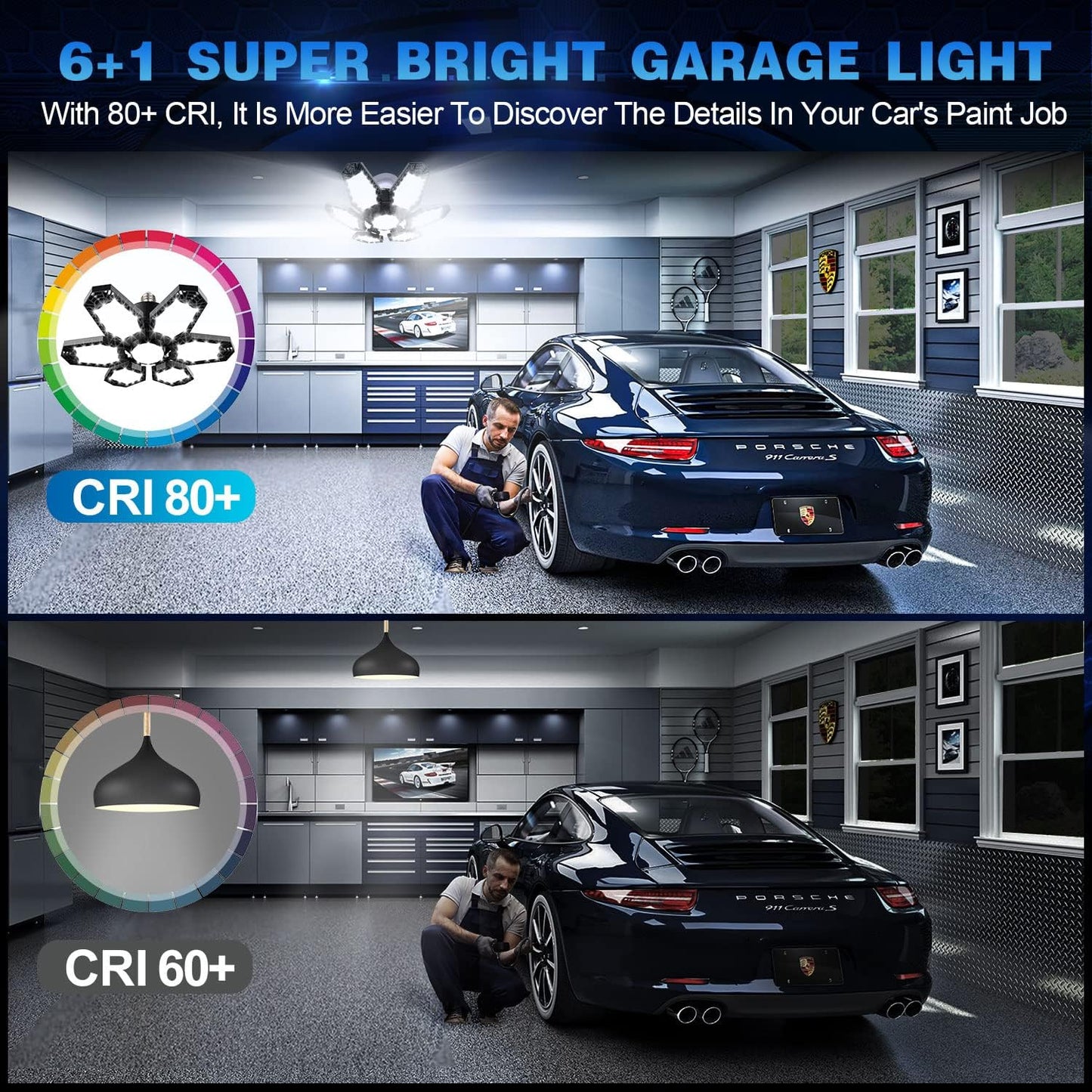 Fimilo 150W LED Garage Light 2 Pack