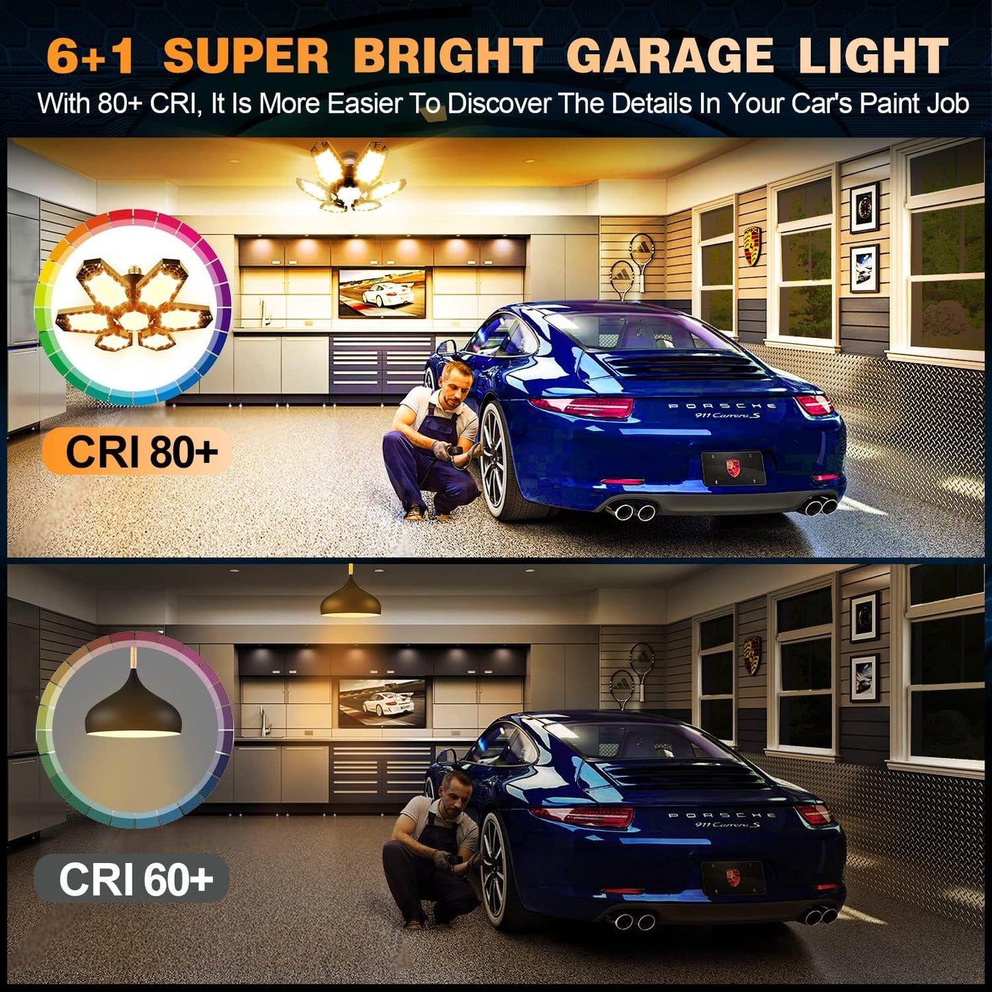 Fimilo 150W LED Garage Light 2 Pack