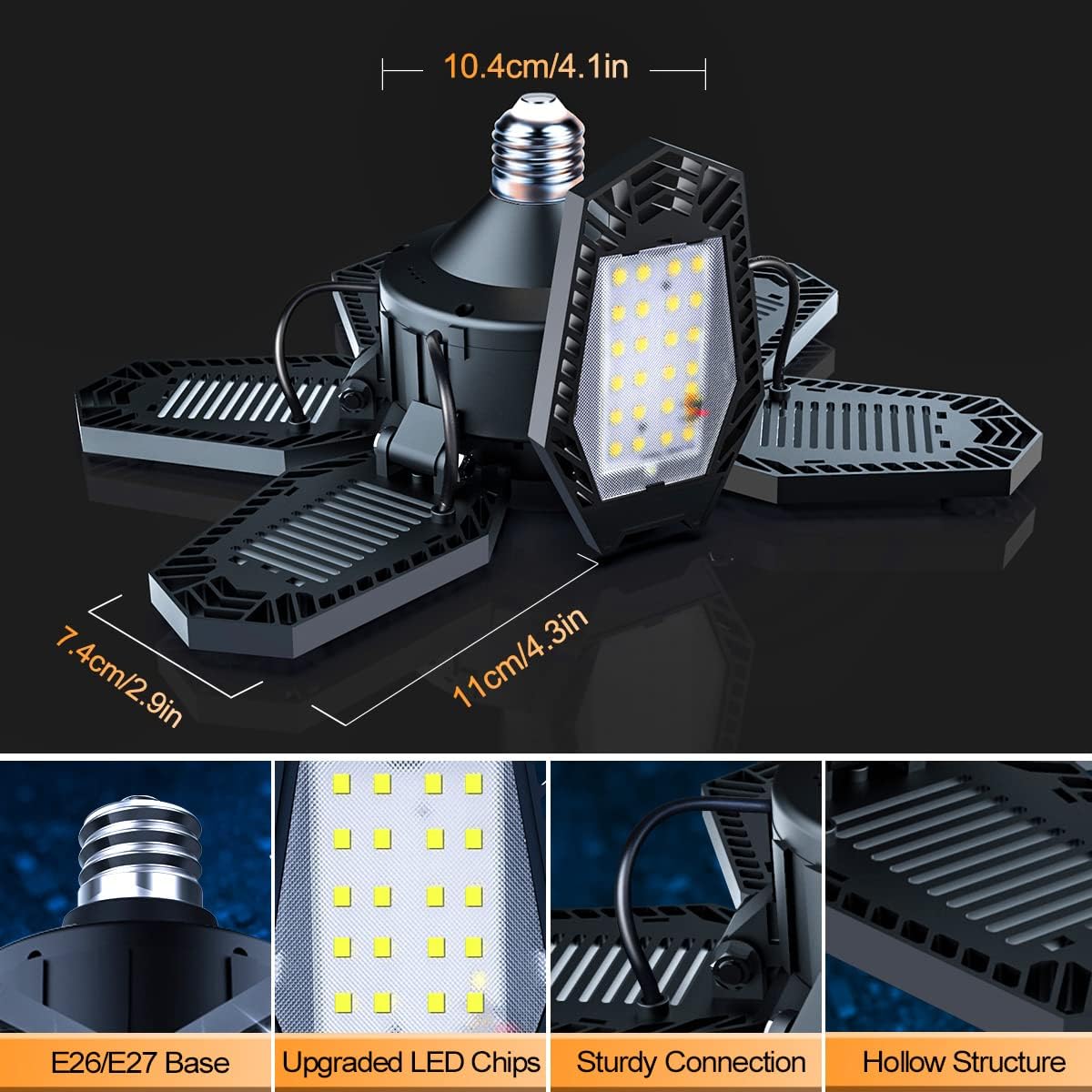 Fimilo 150W LED Garage Light 2 Pack