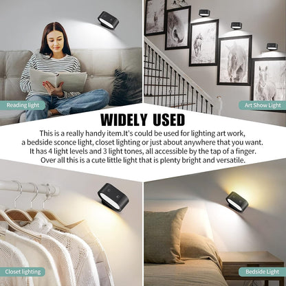 Fimilo Battery Operated Wall Lights, Up&Down Source Wall Lights 2 Pack